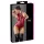 Cottelli Party - glanzende, mouwloze body met ritssluiting (rood)