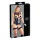 Cottelli Bondage - open body met boeien - glanzend zwart - XL