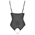 Cottelli - open body - kant en parels - zwart - L