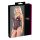 Cottelli - Kanten body met parels & open design (zwart) - XL