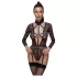 Cottelli - transparant body met bandjes - zwart - M