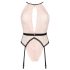 Obsessive Lilines - body met jarretels - roze - L/XL