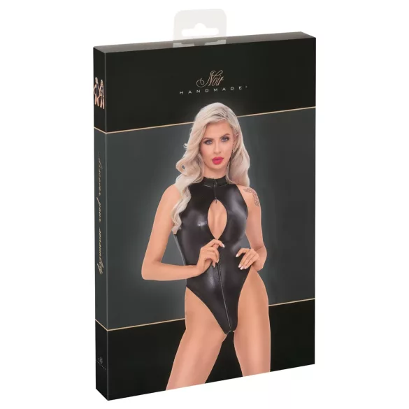 Noir - slangenprint body (zwart) - XL