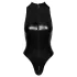 Noir - slangenprint body (zwart) - XL