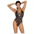 Cottelli Party - body met bloemenprint - zwart - L