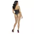 Cottelli Party - body met bloemenprint - zwart - XL