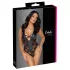 Cottelli Party - body met bloemenprint - zwart - XL
