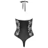Cottelli Party - body met bloemenprint - zwart - XL