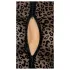 Noir - luipaardprint lange mouwen body (zwart)