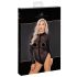 / Noir - luipaardprint, lange mouwen body (zwart) - M