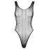 Cottelli - net body met strass steentjes - zwart - S-L