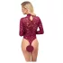 Cottelli - doorzichtig kanten body (rood)