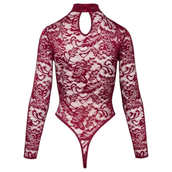 Cottelli - doorzichtig kanten body (rood) - L