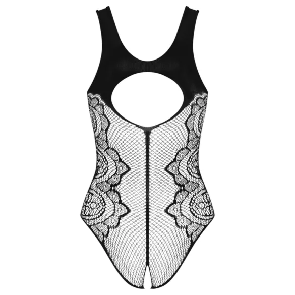 Obsessive B335 - open bodysuit - transparant zwart - S-L