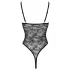 Cottelli - transparant open kanten body - zwart