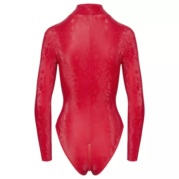 Cottelli - body lingerie - slangenprint - rood