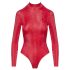 Cottelli - rood slangenhuid-print body - M