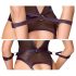Cottelli Bondage - Open body met armboeien (zwart) - L