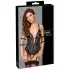 Cottelli Bondage - open kanten body - zwart - M