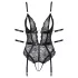 Cottelli Bondage - open kanten body - zwart - L