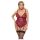 Cottelli Curves - kanten body met kettingen (rood)
