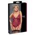 Cottelli Curves - kanten body met kettingen (rood)