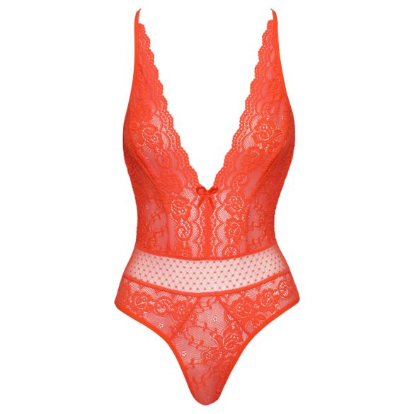 Cottelli - Kanten Body met Kruisbanden (rood)
