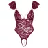 Cottelli - body met kant en parels - rood - M