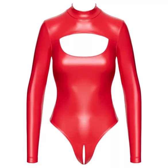 Noir - body - glanzend effect - rood - M