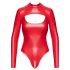 Noir - glanzend effect body (rood) - M