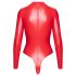 Noir - glanzend effect body (rood) - M
