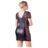 Cottelli Plus Size - babydoll met strik en kant - zwart - 3XL