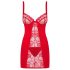 Obsessive Heartina - nachtjapon en string (rood) - L/XL
