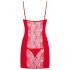Obsessive Heartina - nachtjurk en string (rood) - L/XL