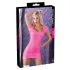 Cottelli Party - mini jurk - glanzend, korte mouw - roze - L