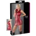 Cottelli Party - glanzende, mouwloze minijurk met ritssluiting (rood)