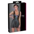 Cottelli - plooien jurk - met riem - zwart - L