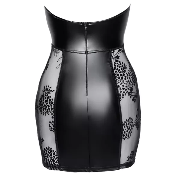Noir - veters mini-jurk (zwart)