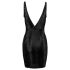 Cottelli Party - Zwart jurk met slangenprint - M