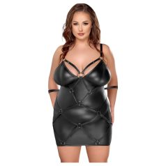Cottelli Plus Size - jurkje met boeien - zwart