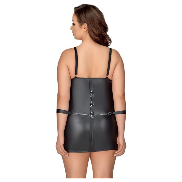 Cottelli Plus Size - jurkje met boeien - zwart