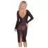 Cottelli Party - transparante jurk - met ritssluiting - zwart