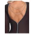 Cottelli Party - transparante jurk - met ritssluiting - zwart