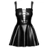 Noir - Mini-jurk met vetersluiting vooraan (zwart) - M