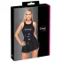 Cottelli - mini-jurkje met lak-effect (zwart) - M