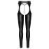 Cottelli - open chaps broek en string set (zwart) - M