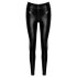 Noir - lange wetlook broek - zwart