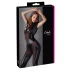 Cottelli - glanzende korte mouwen catsuit (zwart) - M