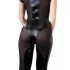 Cottelli - glanzende korte mouwen catsuit (zwart) - M