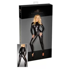 Noir - Catsuit dames - Glanzend - Lange mouw - Zwart - M
